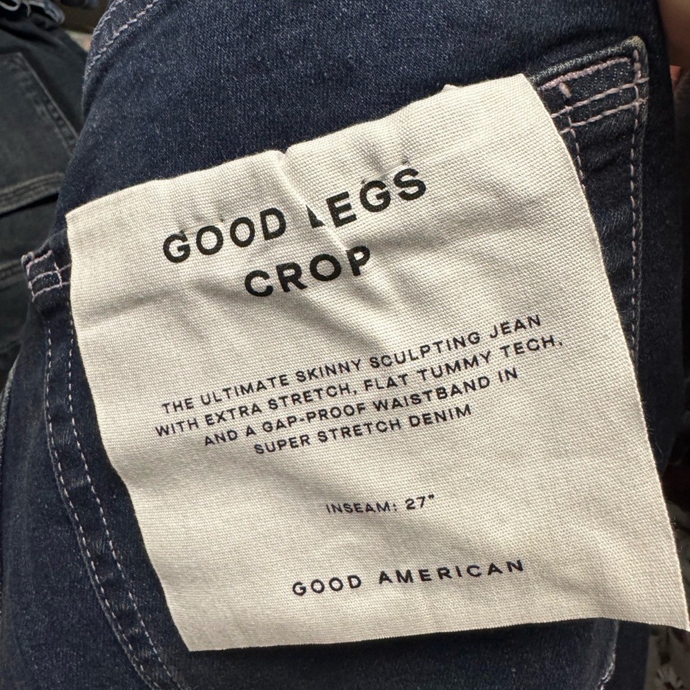 Good American Cropped Denim
